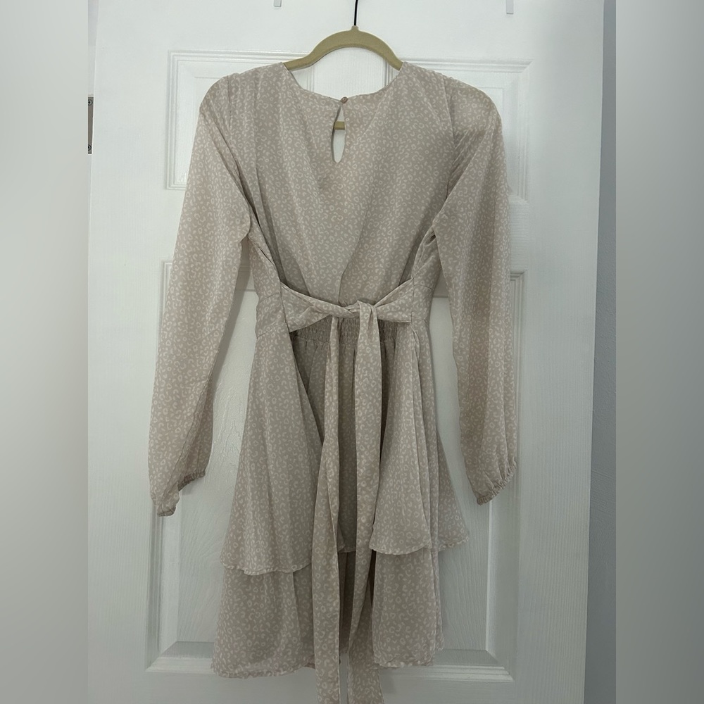 Cream/white Romper Wrap Dress L